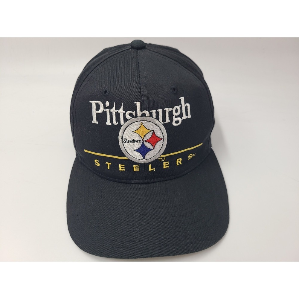 Vintage Pittsburgh Steelers Eastport Team NFL Snapback Hat‎ Cap Football Black